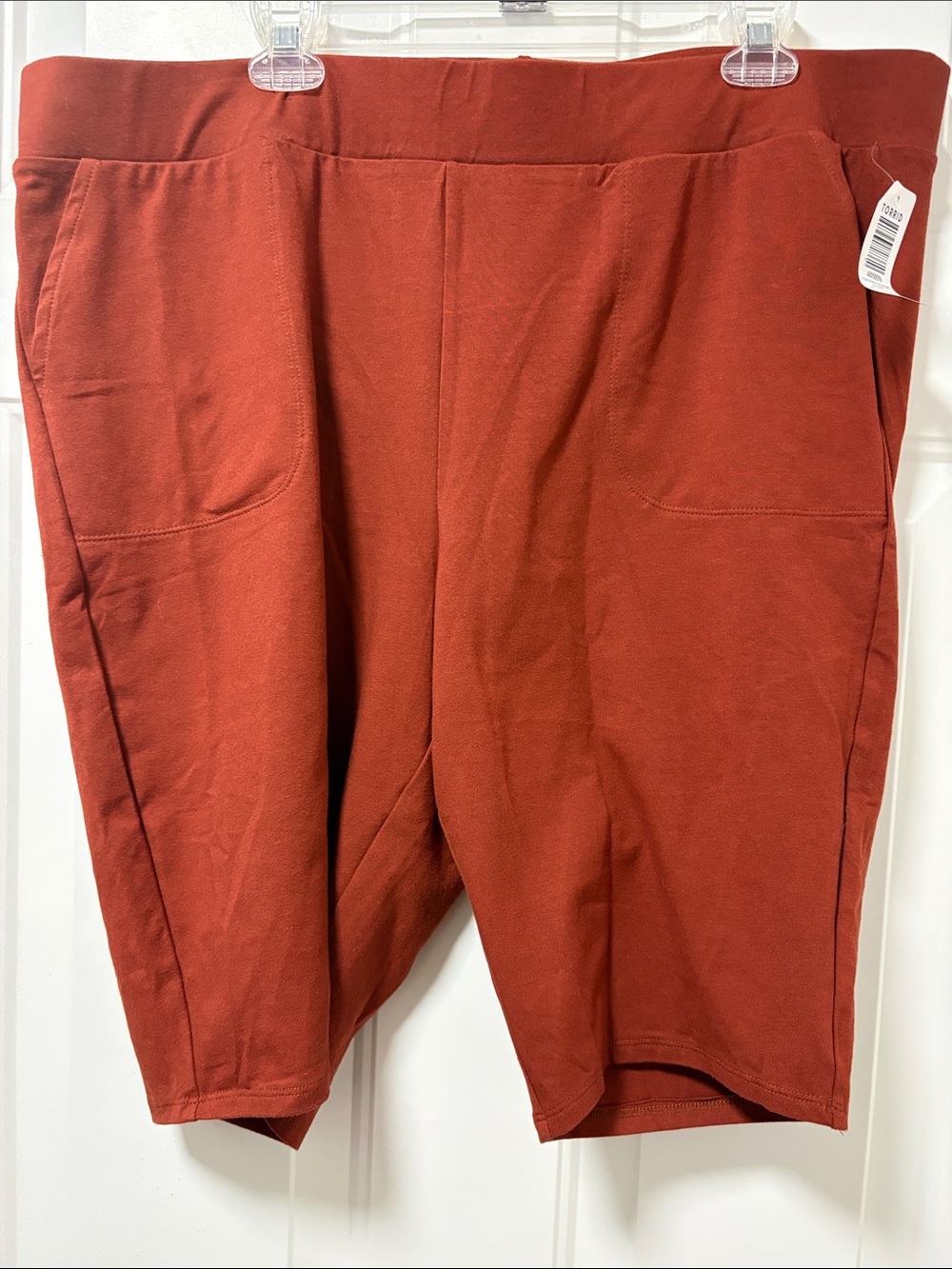 torrid Brick Red Waist Pocket Bike Shorts